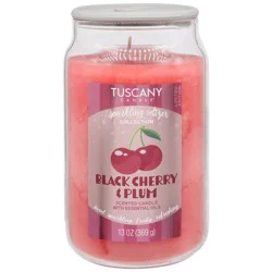 Tuscany Candle Black Cherry Candle Spark Seltzer