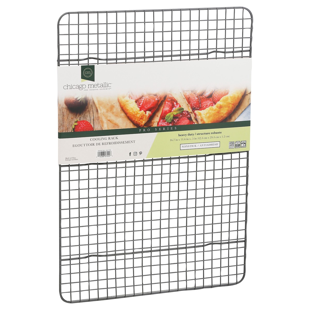 slide 4 of 12, Chicago Metallic Pro Series Heavy Duty Nonstick Cooling Rack 1 ea, 1 ct