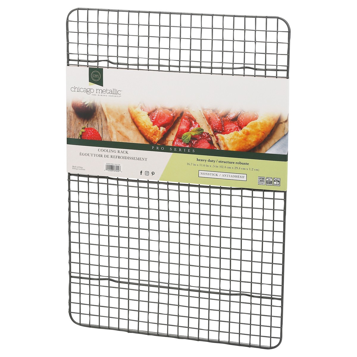 slide 9 of 12, Chicago Metallic Pro Series Heavy Duty Nonstick Cooling Rack 1 ea, 1 ct