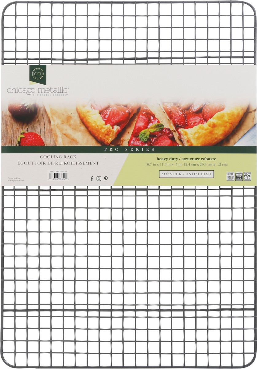slide 2 of 12, Chicago Metallic Pro Series Heavy Duty Nonstick Cooling Rack 1 ea, 1 ct