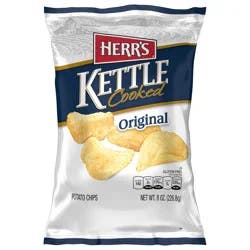 Herr's Original Kettle Cooked Potato Chips 8 oz