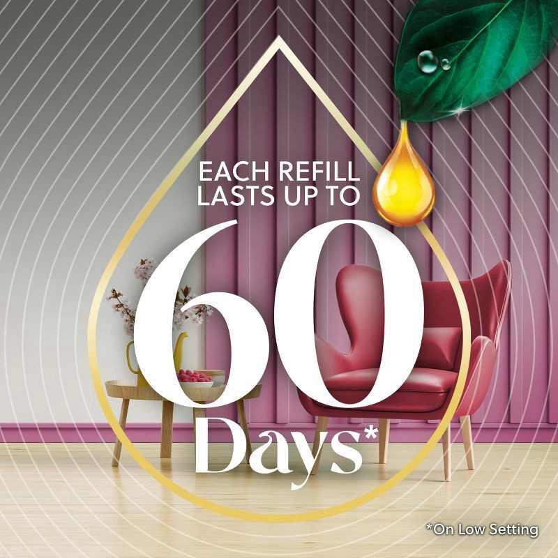 slide 3 of 6, Air Wick Vibrant Scented Oil Air Freshener - Cherry Blossom & Raspberry - 0.67 fl oz/2ct, 2 ct; 0.67 fl oz