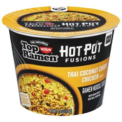 Top Ramen Thai Coconut Curry Chicken Flavor Ramen Noodle Soup 4.8 oz