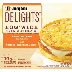 Jimmy Dean Broccoli Cheese Egg'wich