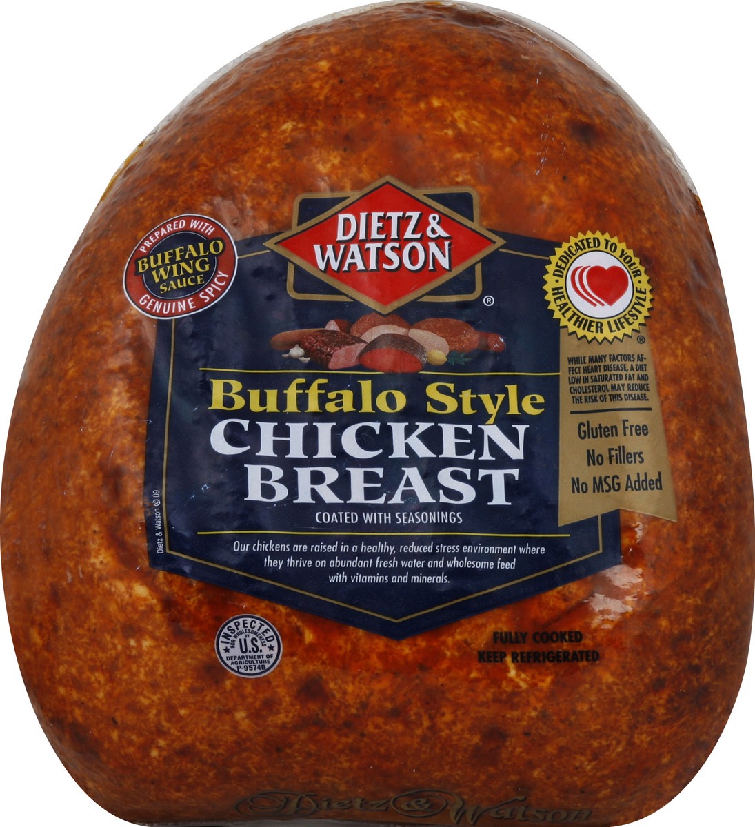 slide 1 of 6, Dietz & Watson Buffalo Style Chicken Breast, per lb