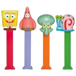 slide 1 of 1, PEZ Nickelodeon Spongebob Squarepants Candy & Dispenser, 1 ct