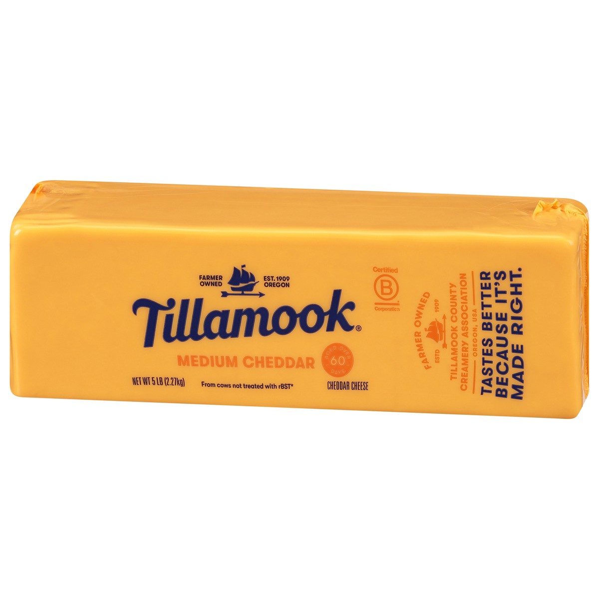 slide 6 of 13, Tillamook Medium Cheddar Cheese 5 lb, 5 lb