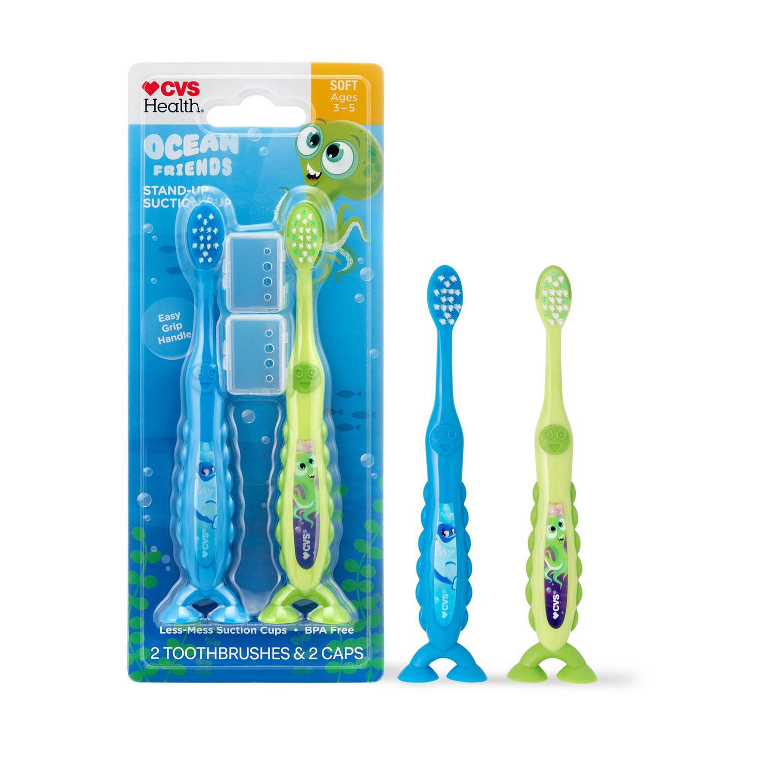 slide 4 of 7, Cvs Health Preschool Toothbrush, Ocean Friends, 2 Ct, 2 ct