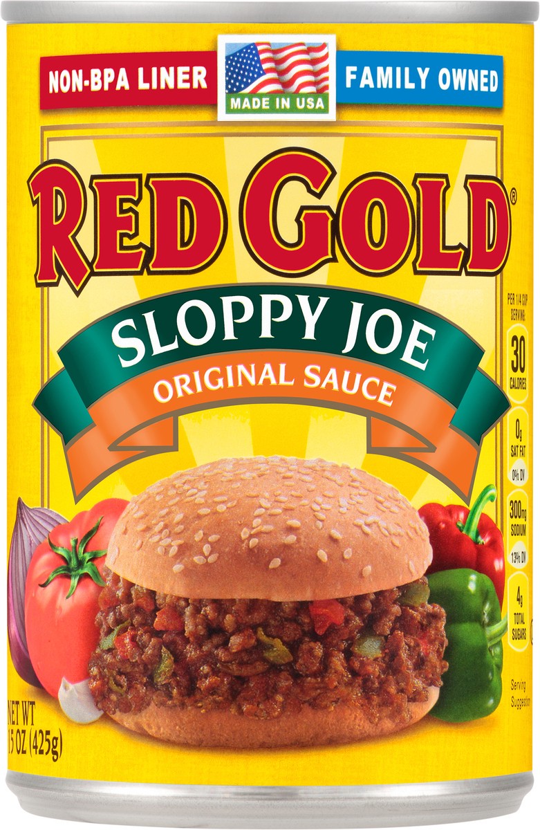 slide 4 of 11, Red Gold Sloppy Joe Sauce, 15.5 oz