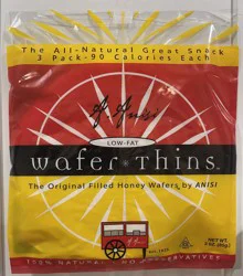 Honey Wafer Baking Company® Low-Fat Honey Original Wafer Thins, 3 oz