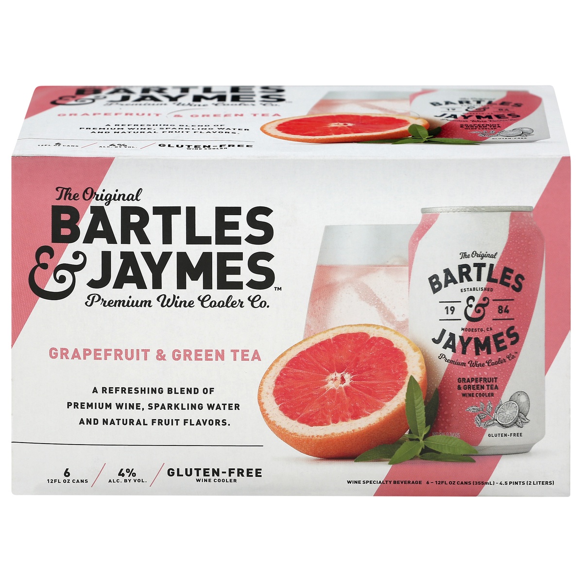 slide 1 of 1, Bartles & Jaymes Wine Cooler 6 ea, 6 ct; 12 oz