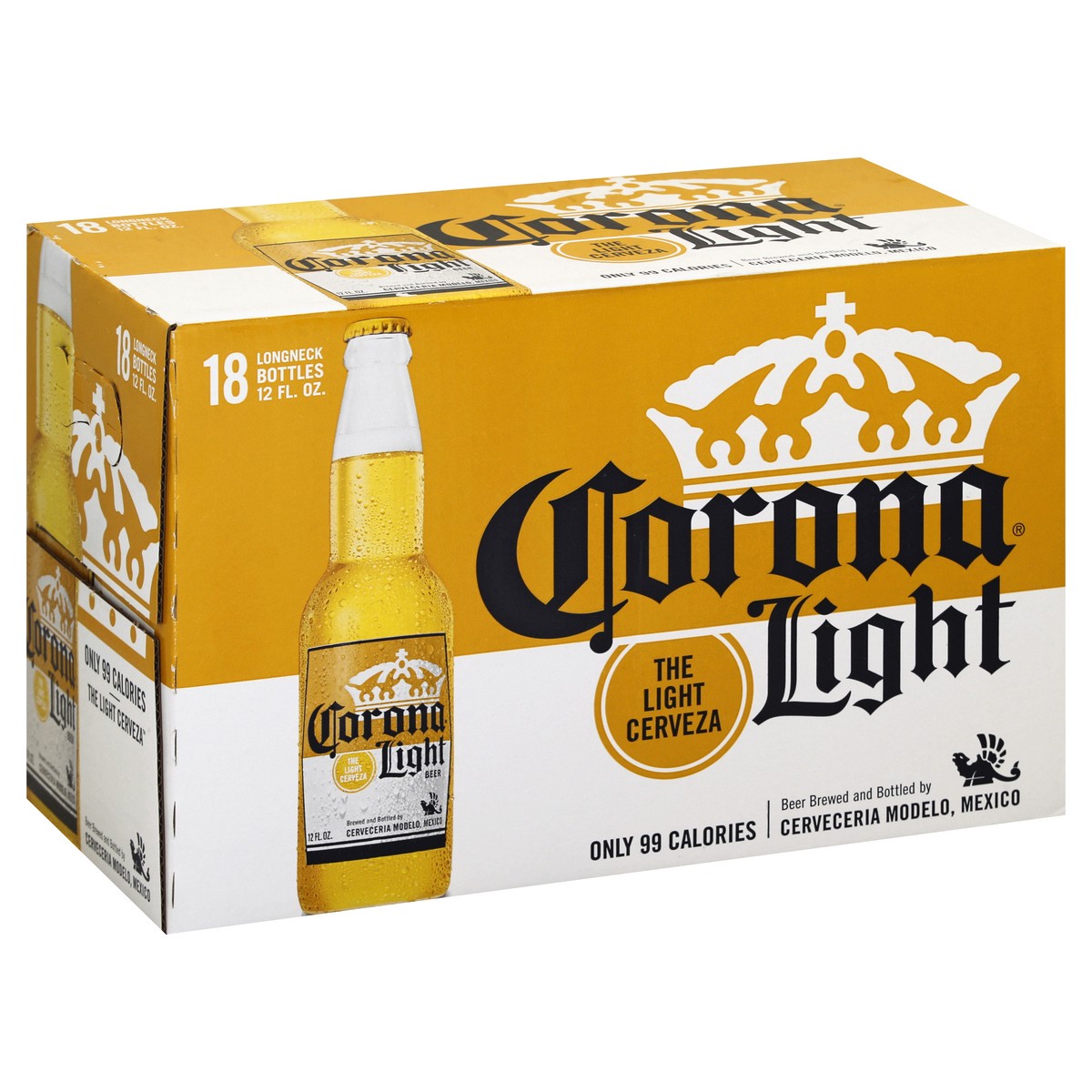 slide 2 of 7, Corona Light Mexican Lager Import Light Beer, 18 pk 12 fl oz Bottles, 4.0% ABV, 18 ct; 12 oz