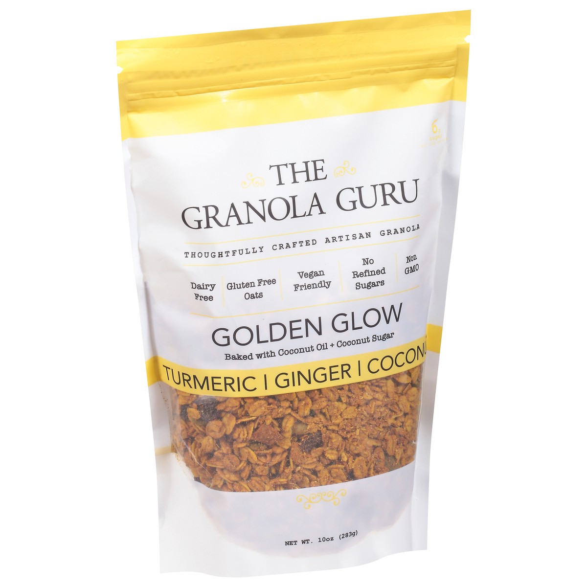slide 3 of 9, The Granola Guru Golden Glow Turmeric/Ginger/Coconut Granola 10 oz, 10 oz