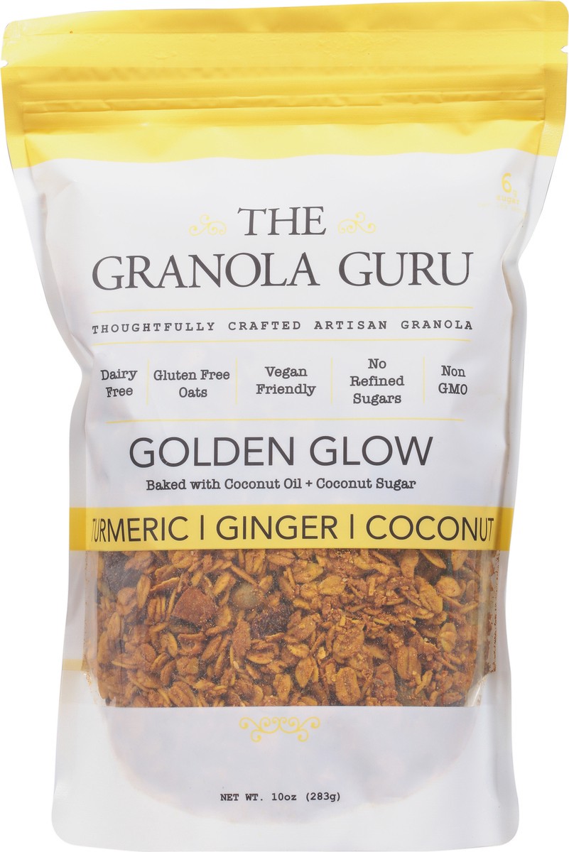 slide 7 of 9, The Granola Guru Golden Glow Turmeric/Ginger/Coconut Granola 10 oz, 10 oz