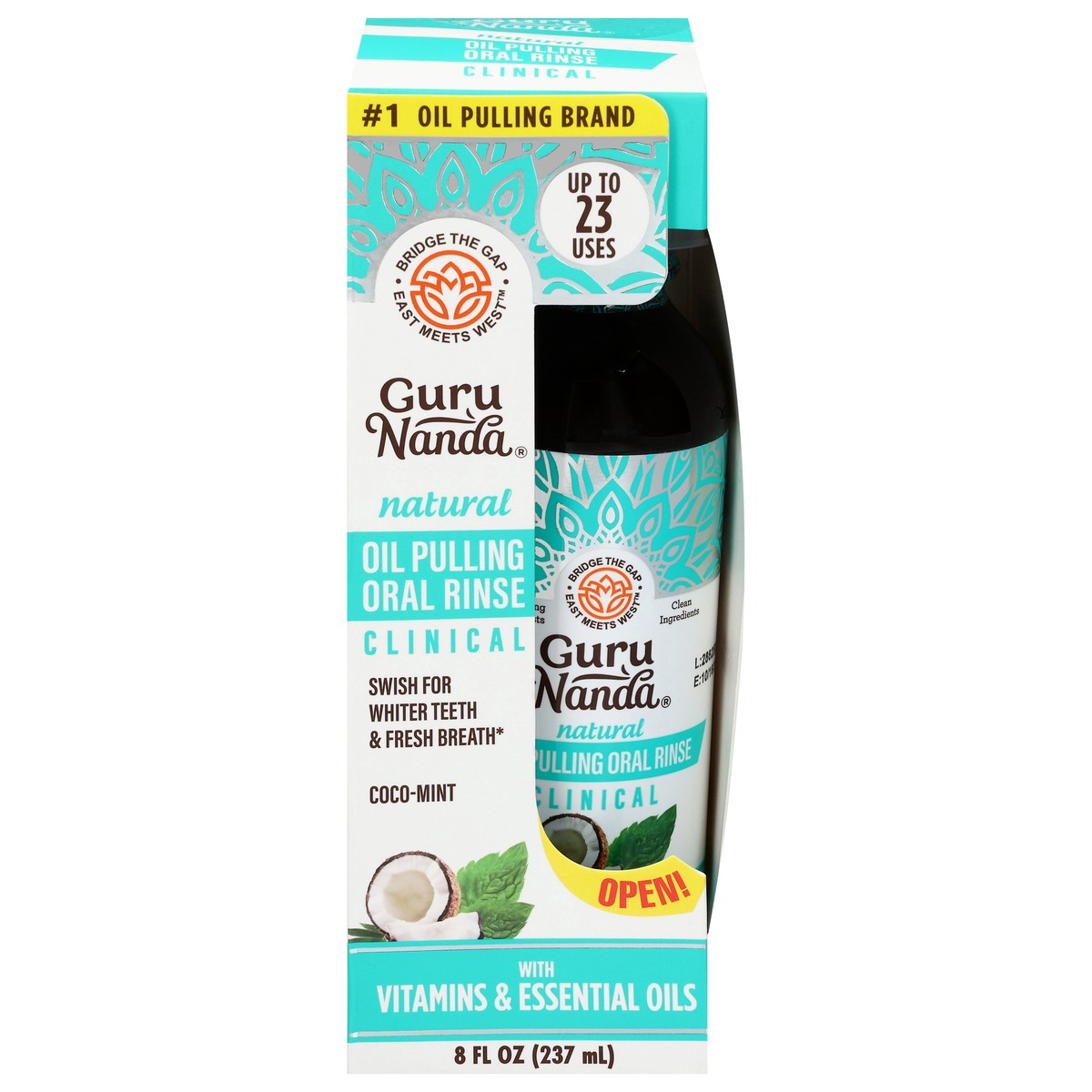slide 1 of 9, Guru Nanda Natural Oil Pulling Oral Rinse 8 fl oz, 8 fl oz