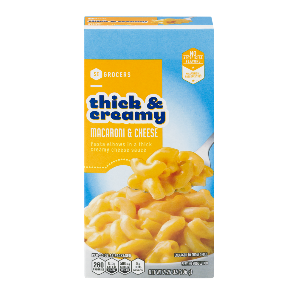 slide 1 of 1, SE Grocers Mac & Cheese Thick Crmy, 7.2 oz