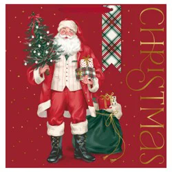 Hallmark 15" Extra-Deep Christmas Gift Bag (Smiling Santa)