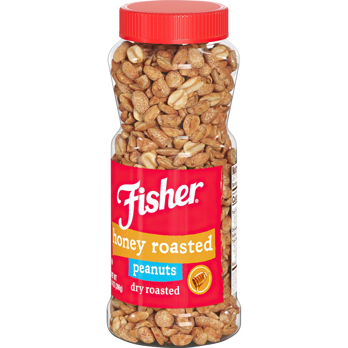 slide 2 of 9, Fisher Honey Roast Peanuts, 14 oz