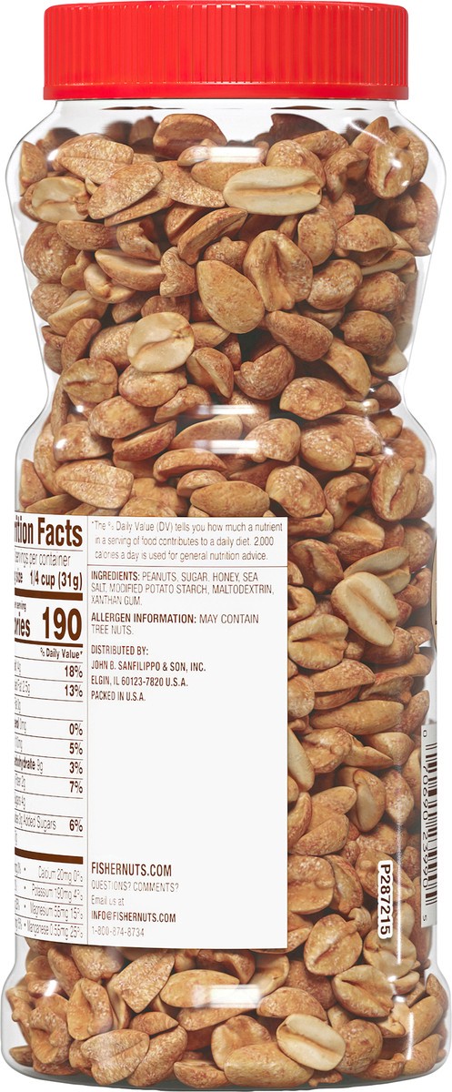 slide 9 of 9, Fisher Honey Roast Peanuts, 14 oz