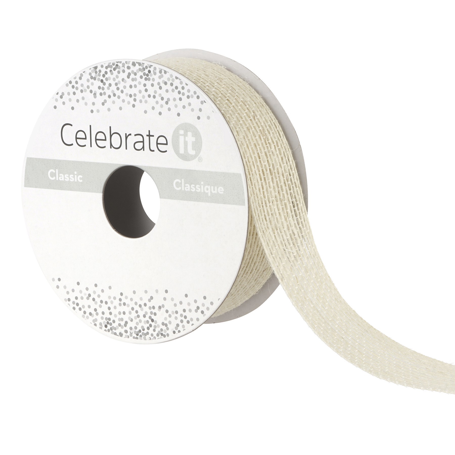 slide 3 of 4, 1" X 5yd. Jute Ribbon By Celebrate It, 1 in x 5 yd