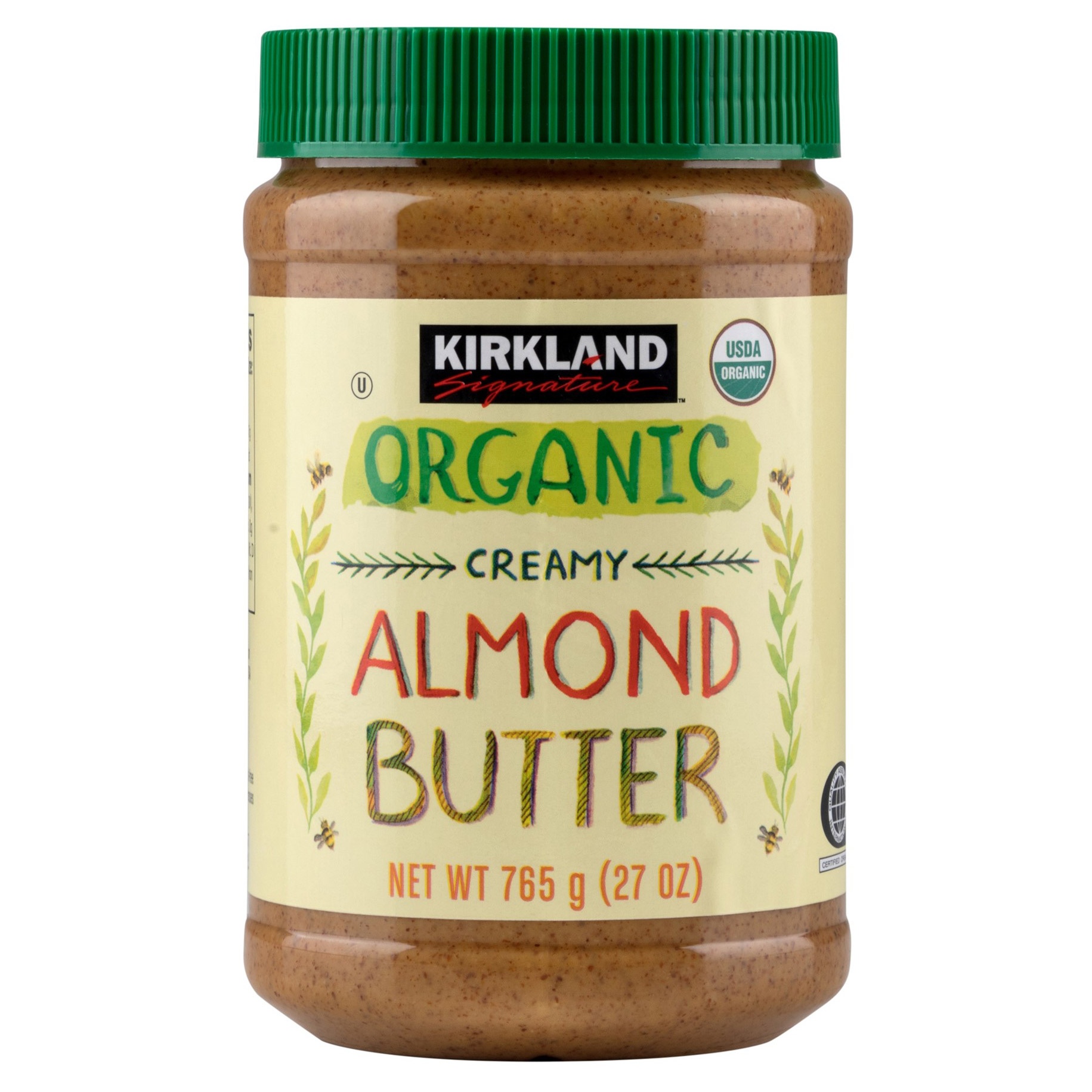 slide 1 of 2, Kirkland Signature Organic Almond Butter, 27 oz