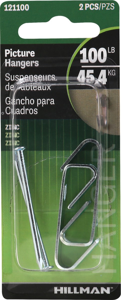 slide 6 of 6, Hillman Hangers, Picture, Zinc, 2 ct