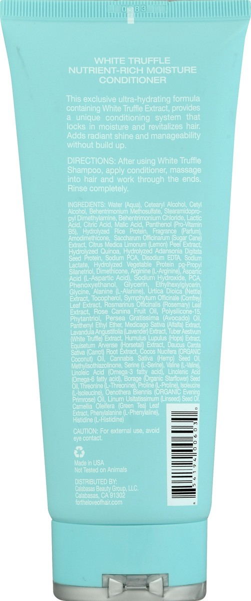 slide 8 of 11, For the Love of Hair White Truffle Nutrient Rich Moisture Conditioner 200 ml, 10.1 fl oz