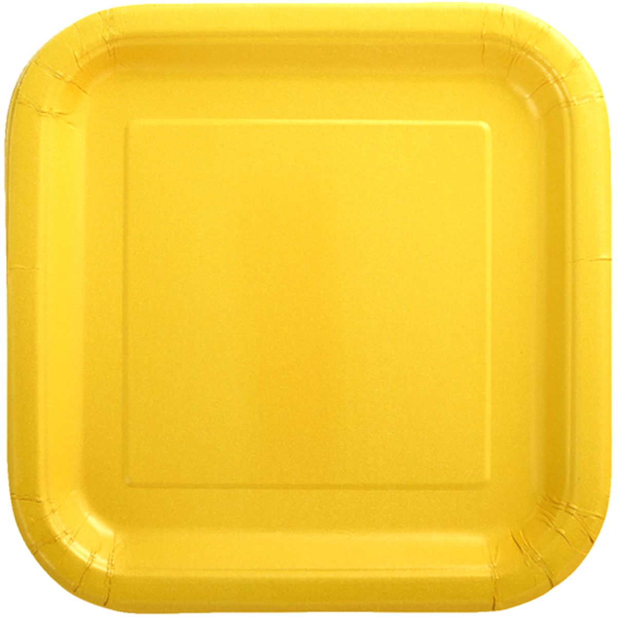 slide 1 of 1, Sunflower Yellow Square Dinner Plates, 14 ct; 9 in