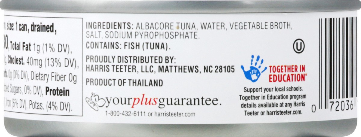 slide 10 of 11, Harris Teeter Tuna - Solid White in Water, 5 oz