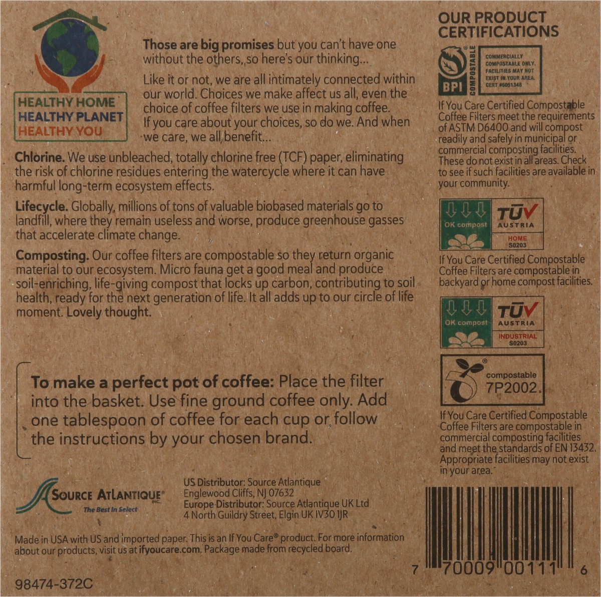 slide 3 of 12, If You Care Coffee Filters - Basket, 100 ct