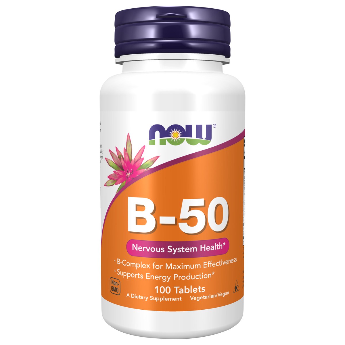 slide 1 of 4, NOW Vitamin B-50 - 100 Tablets, 100 ct