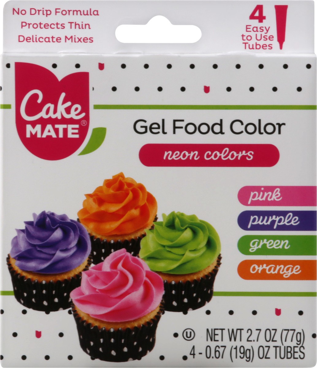 slide 7 of 8, Cake Mate Neon Gel Food Color, 2.7 oz