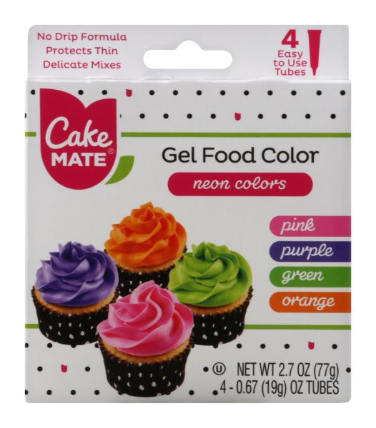 slide 1 of 8, Cake Mate Neon Gel Food Color, 2.7 oz