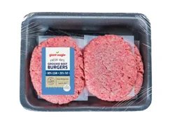 Giant Eagle Burgers, Ground Beef, 80% Lean