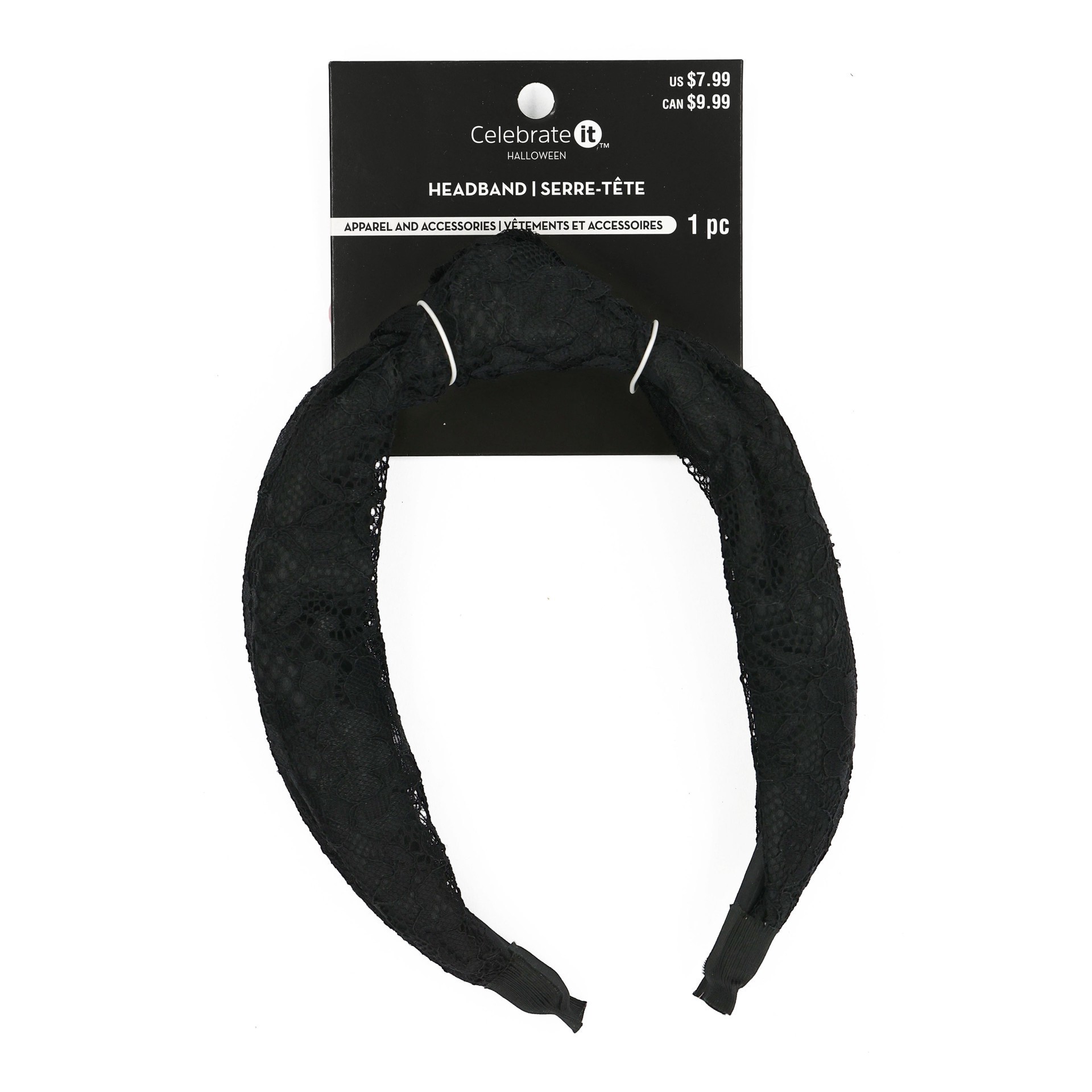 slide 4 of 4, Black Lace Headband By Celebrate It, 1 ct
