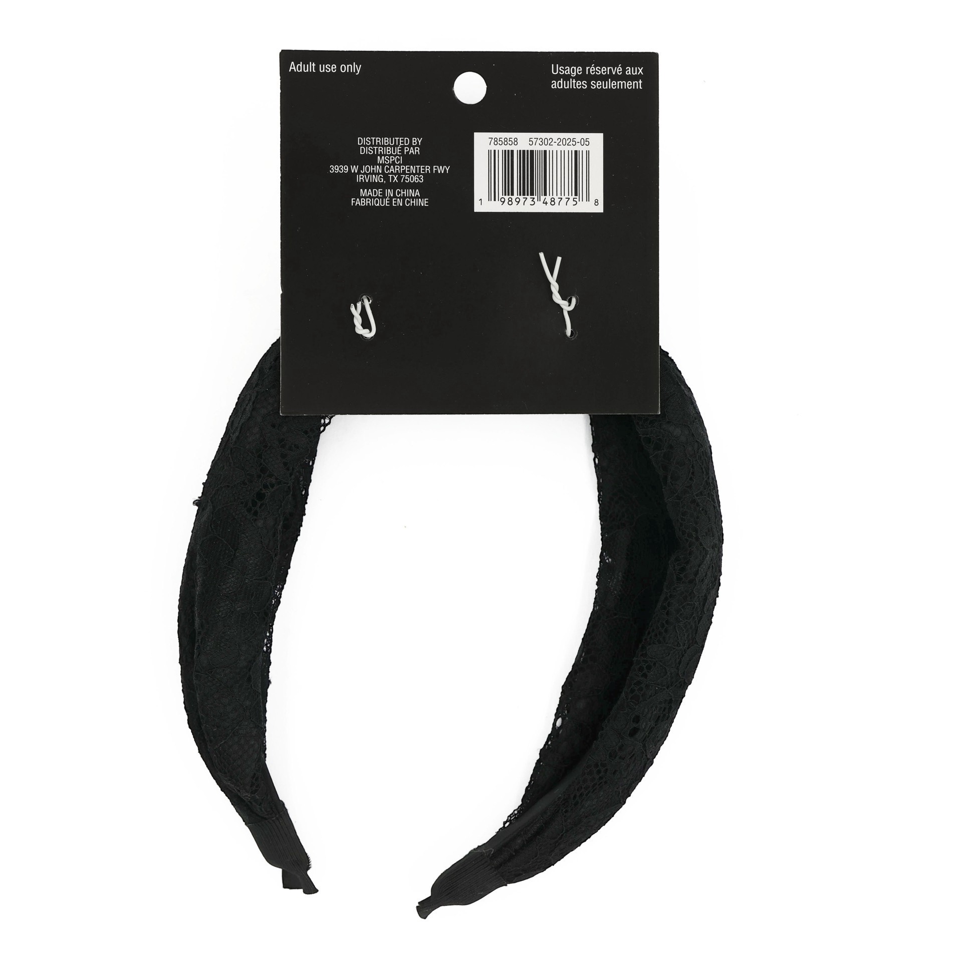 slide 3 of 4, Black Lace Headband By Celebrate It, 1 ct