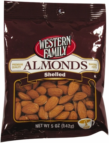 slide 1 of 1, Western Family Almonds Shelled, 5 oz