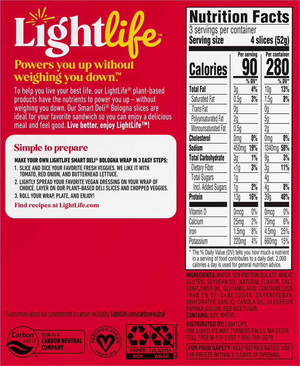 slide 5 of 9, Lightlife Deli Slices, 5.5 oz