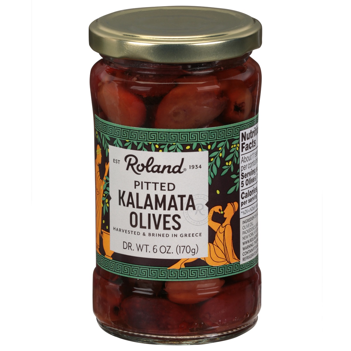 slide 3 of 11, Roland Pitted Kalamata Olive, 6 oz
