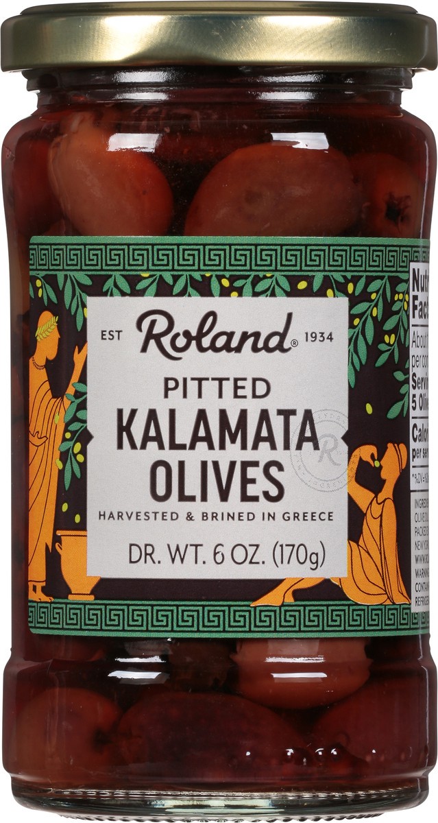 slide 2 of 13, Roland Pitted Kalamata Olives 6 oz, 6 oz