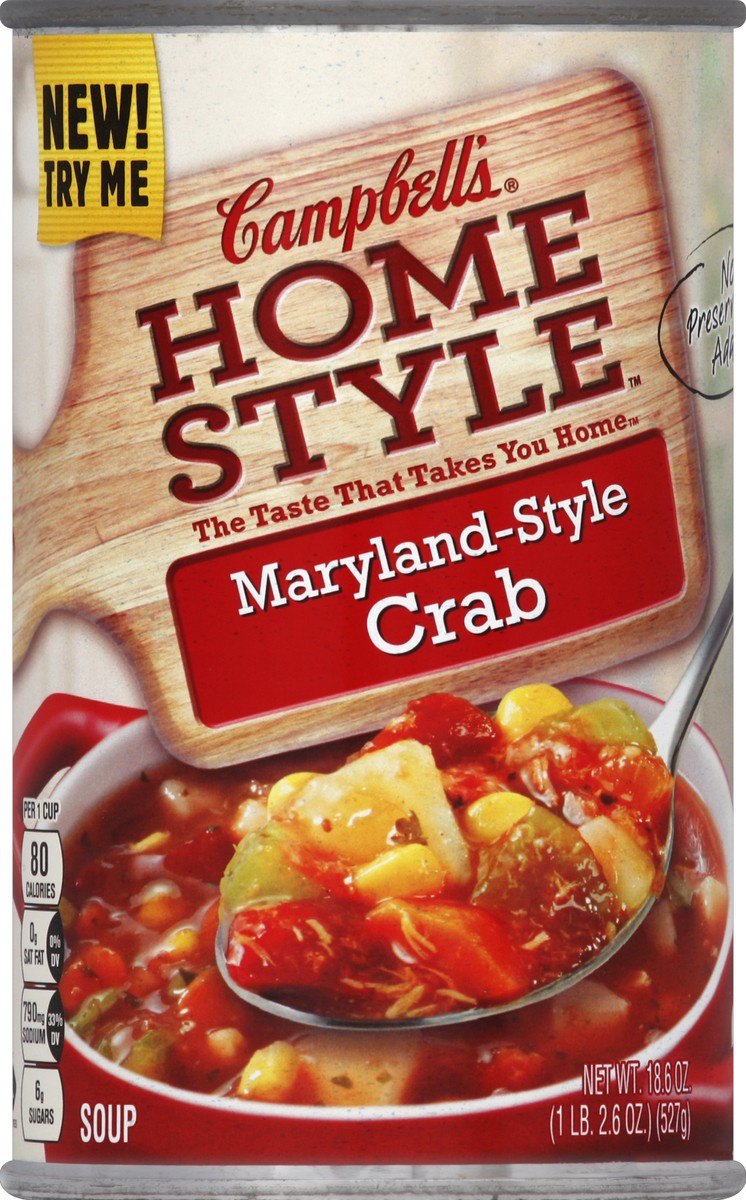 slide 2 of 2, Campbell's Select Harvest Light Maryland Style Crab Soup, 18.6 oz