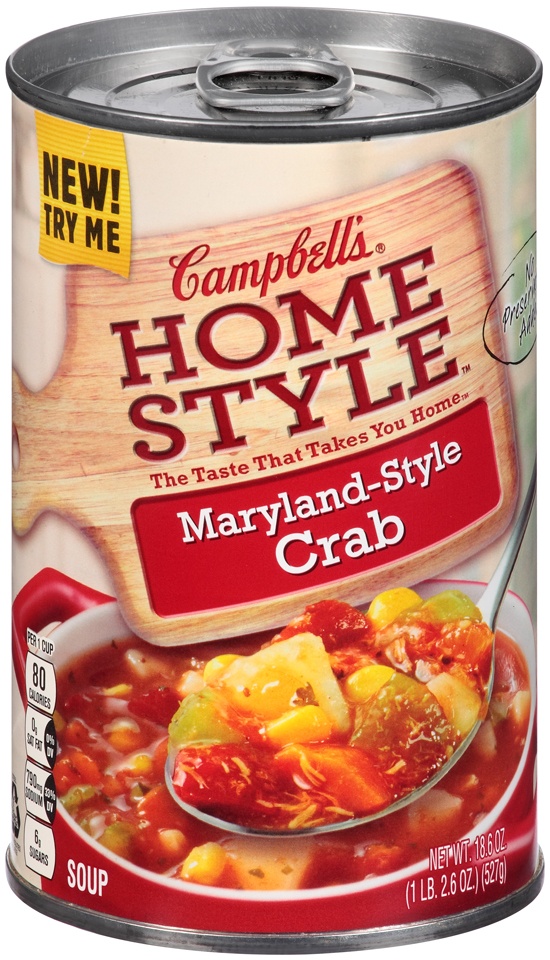 slide 1 of 2, Campbell's Select Harvest Light Maryland Style Crab Soup, 18.6 oz