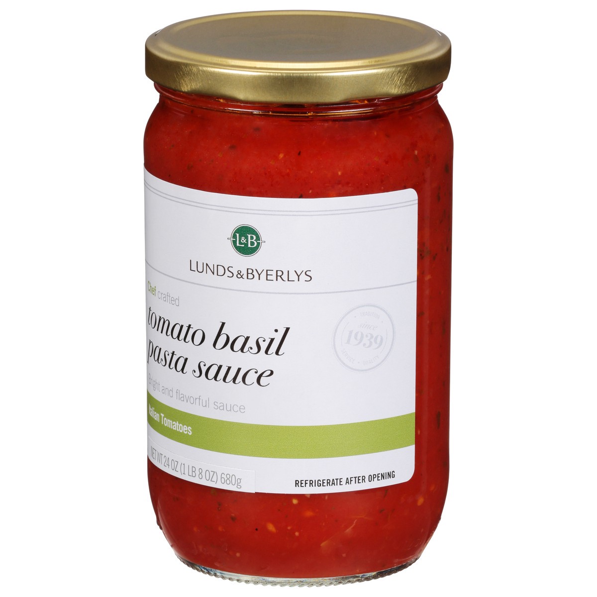 slide 2 of 9, Lunds & Byerlys Tomato Basil Pasta Sauce 24 oz, 24 oz