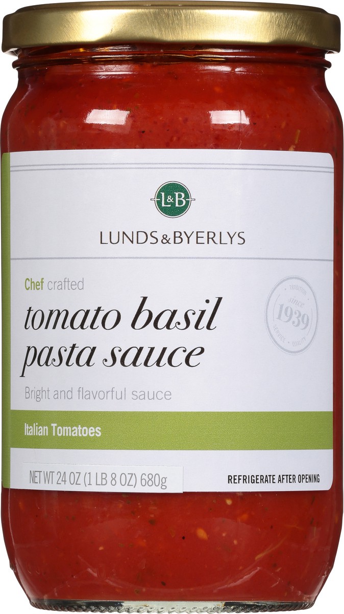 slide 4 of 9, Lunds & Byerlys Tomato Basil Pasta Sauce 24 oz, 24 oz