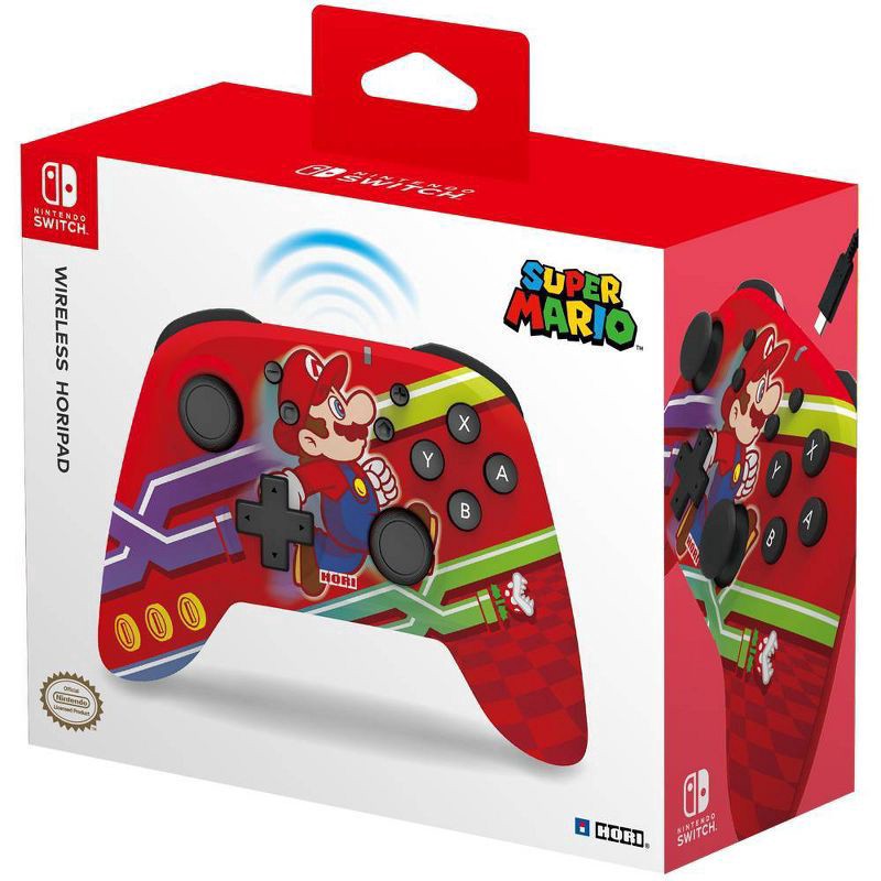slide 1 of 5, Hori Wireless Gaming Controller for Nintendo Switch - Mario, 1 ct