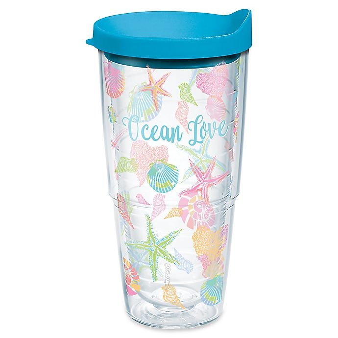 slide 1 of 1, Tervis Ocean Love Wrap Tumbler with Lid, 24 oz