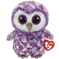 TY Moonlight Purple Owl Beanie Boos Plush