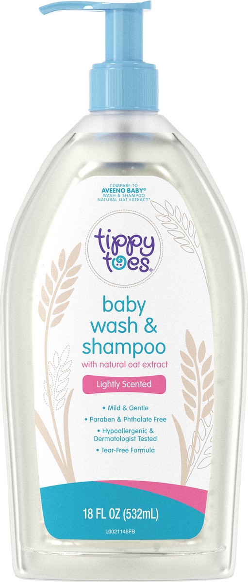 slide 13 of 13, Tippy Toes Lightly Scented Baby Wash & Shampoo 18 fl oz, 18 fl oz