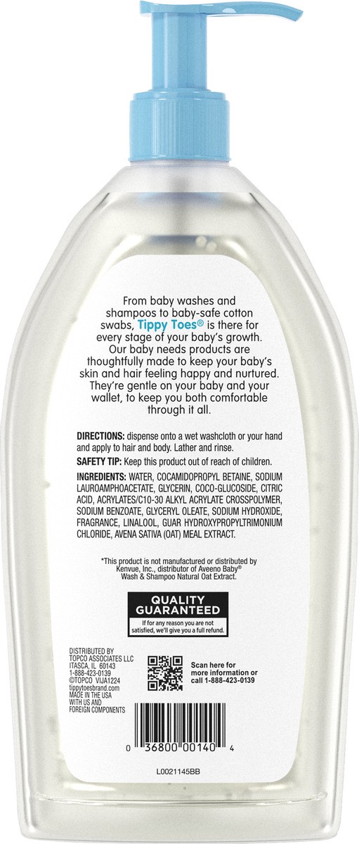 slide 8 of 13, Tippy Toes Lightly Scented Baby Wash & Shampoo 18 fl oz, 18 fl oz