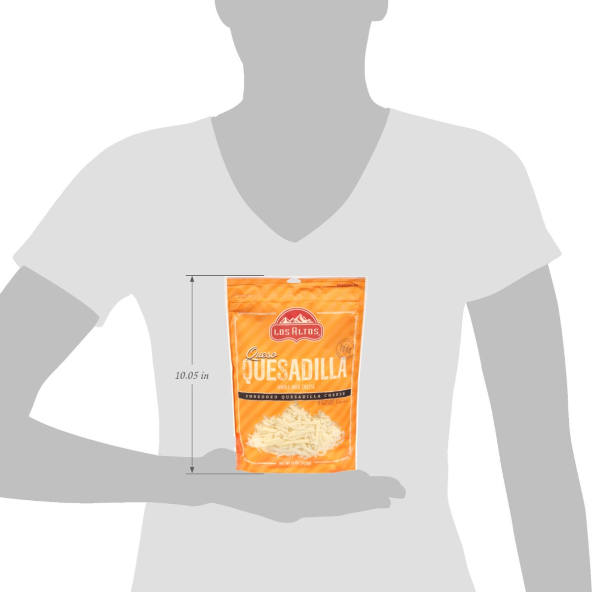 slide 12 of 14, Los Altos Whole Milk Quesadilla Shredded Cheese 16 oz, 16 oz